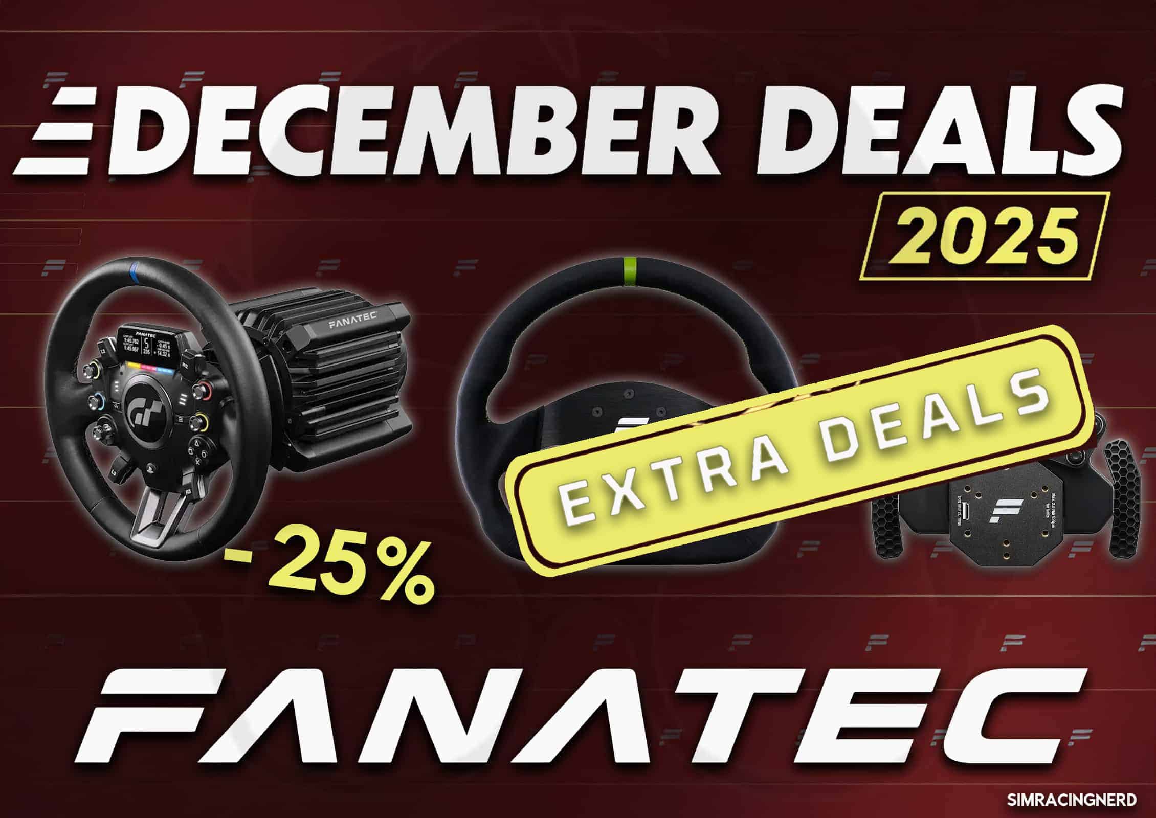Promotion fin d’année Fanatec extra deals sim racing Promotion fin d'année Fanatec extra deals sim racing