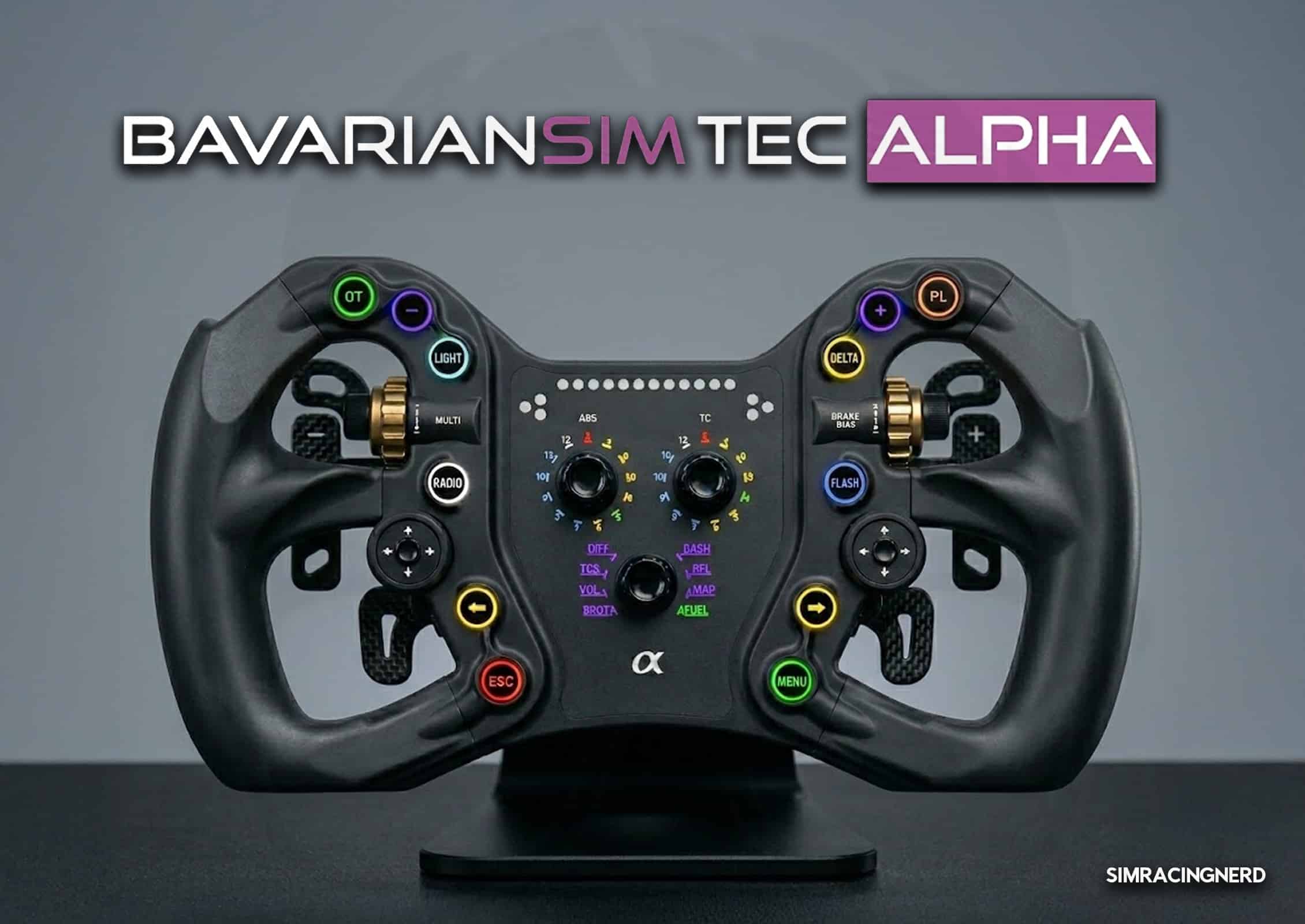 Steering wheel Alpha BavarianSimTec sim racing Steering wheel Alpha BavarianSimTec sim racing