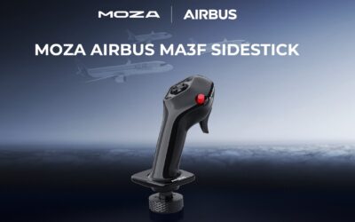MOZA MA3F disponibile: lo sidestick Airbus a 89 €, e il Mustang GTD